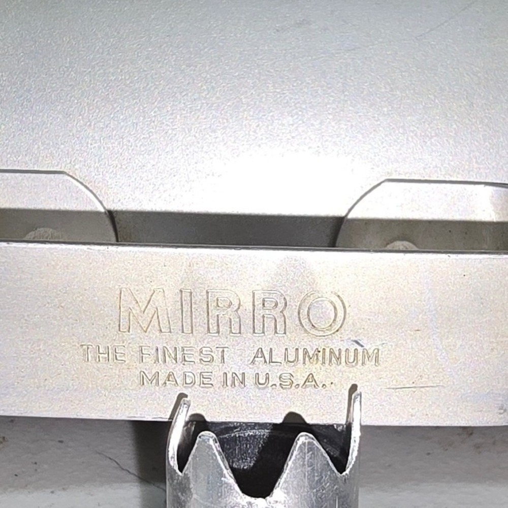 Vintage Mirro Aluminum Cookie Press Pastry Set 12 Discs 3 Tips Made in USA